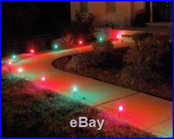 New 10 Light Pathway Lighting Set Red Green Outdoor Christmas Decoration 30