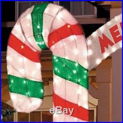 New 10' W Lighted MERRY CHRISTMAS Holiday CANDY CANE ARCHWAY Outdoor Yard Decor