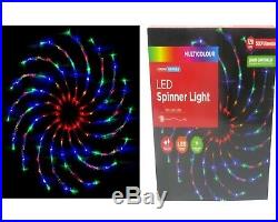 New 128 Led Christmas Spinner Light Multi Spiral Xmas Indoor Spinning Decoration