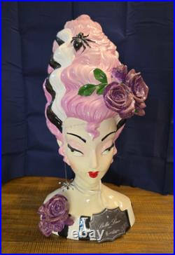 New 2025 Bella Lux Retro Pink Frankenstein Bride Bust 18 Halloween EARRING GONE New 2025 Bella Lux Retro Pink Frankenstein Bride Bust 18 Halloween EARRING GONE