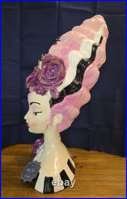 New 2025 Bella Lux Retro Pink Frankenstein Bride Bust 18 Halloween EARRING GONE New 2025 Bella Lux Retro Pink Frankenstein Bride Bust 18 Halloween EARRING GONE