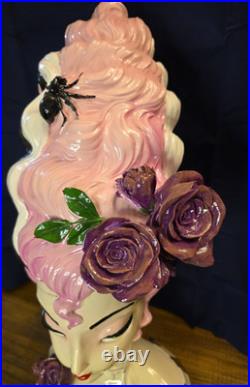 New 2025 Bella Lux Retro Pink Frankenstein Bride Bust 18 Halloween EARRING GONE New 2025 Bella Lux Retro Pink Frankenstein Bride Bust 18 Halloween EARRING GONE