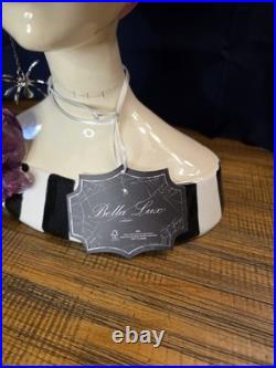 New 2025 Bella Lux Retro Pink Frankenstein Bride Bust 18 Halloween EARRING GONE New 2025 Bella Lux Retro Pink Frankenstein Bride Bust 18 Halloween EARRING GONE