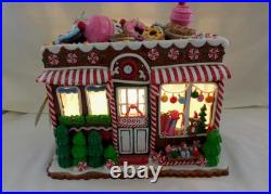 New 2025 Trimsetter Gingerbread House Light Up LED Goodies Cafe 10T x 11L