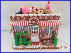 New 2025 Trimsetter Gingerbread House Light Up LED Goodies Cafe 10T x 11L