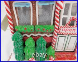 New 2025 Trimsetter Gingerbread House Light Up LED Goodies Cafe 10T x 11L