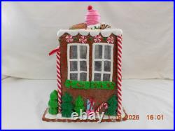 New 2025 Trimsetter Gingerbread House Light Up LED Goodies Cafe 10T x 11L