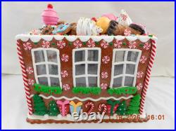 New 2025 Trimsetter Gingerbread House Light Up LED Goodies Cafe 10T x 11L