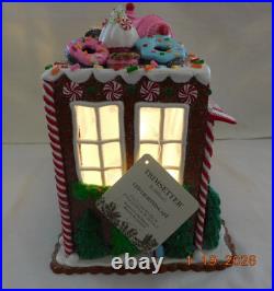 New 2025 Trimsetter Gingerbread House Light Up LED Goodies Cafe 10T x 11L