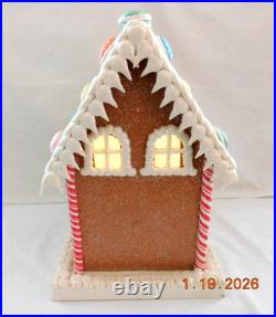 New 2025 Trimsetter Gingerbread House Light Up LED Macaroon House 13.4Tx8.7W