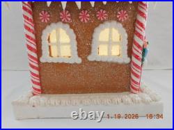 New 2025 Trimsetter Gingerbread House Light Up LED Macaroon House 13.4Tx8.7W