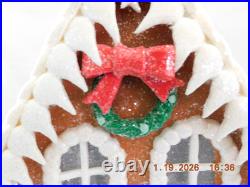 New 2025 Trimsetter Gingerbread House Light Up LED Macaroon House 13.4Tx8.7W