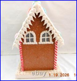 New 2025 Trimsetter Gingerbread House Light Up LED Macaroon House 13.4Tx8.7W
