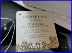 New 2025 Trimsetter Gingerbread House Light Up LED Macaroon House 13.4Tx8.7W