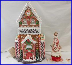 New 2025 Trimsetter Gingerbread Light Up LED Santa’s Skinny House withTree Bonus