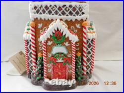New 2025 Trimsetter Gingerbread Light Up LED Santa's Skinny House withTree Bonus