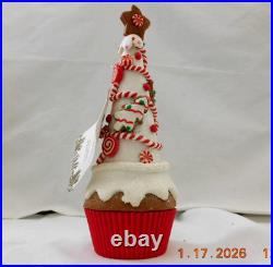 New 2025 Trimsetter Gingerbread Light Up LED Santa's Skinny House withTree Bonus