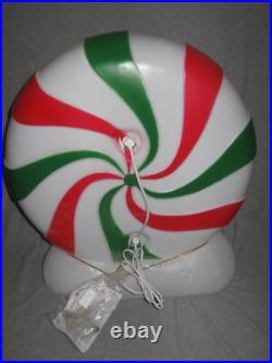 New 22 Holiday Time Red Green White Peppermint Candy Blow Mold Blowmold New 22 Holiday Time Red Green White Peppermint Candy Blow Mold Blowmold