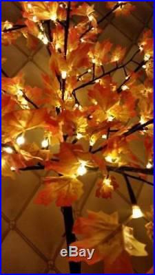 New 2ft LED Maple Leaf Blossom Christmas Tree Xmas Decoration Battery Operated
