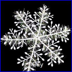 New 30Pcs Classic White Snowflake Ornaments Christmas Holiday Party Home Decor