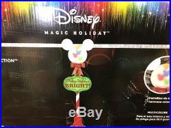New 5FT Disney Mickey Mouse Whirl Projection Lamp Post Christmas Color LED Light