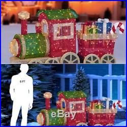 New 5ft 8 (1.7m) Christmas Train With 350 LED Lights with free UK delivery