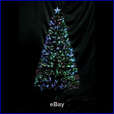 New 6'Christmas Spiral Xmas Tree Fiber Optic Holiday Artificial Lighted Ornament