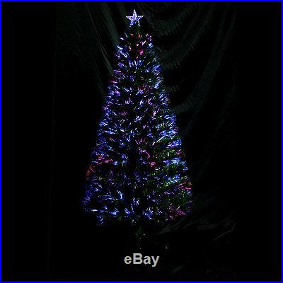 New 6'Christmas Spiral Xmas Tree Fiber Optic Holiday Artificial Lighted Ornament