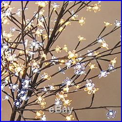 New 8FT 600 LED Light Cherry Blossom Flower Tree Decoration
