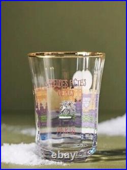 New Anthropologie Set of 5 Holiday in the City Juice Glasses