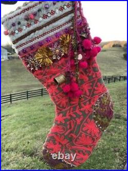 New Anthropologie’s sister co Free People Pink Paradise Christmas Stocking