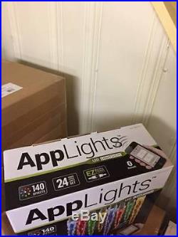 New AppLights 24-Light Multi-Color Icicle String Light Set (3 Sets/72 Lights)