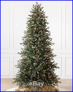 New! Balsam Hill Norway Spruce Narrow Multi-color + Clear 6.5′ Christmas Tree