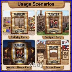New Best Western Party Decorations 7FT Inflatable Wanted Poster Frame, Rodeo New Best Western Party Decorations 7FT Inflatable Wanted Poster Frame, Rodeo