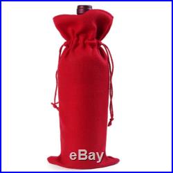 New Brand Red Christmas Wine Bottle Cover Christmas Decoration Home Party Decor