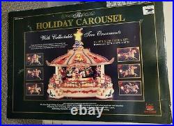 New Bright The Holiday Carousel 1997 No. 1100 HTF Extremely Rare Works Christmas
