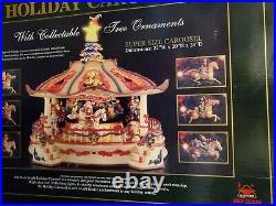 New Bright The Holiday Carousel 1997 No. 1100 HTF Extremely Rare Works Christmas
