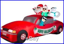 New Christmas 10 Ft Mr. Santa Claus Sleigh Car Airblown Inflatable Yard Decor