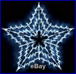New Christmas Decoration Large Star Window 100 Led Cool White Lights 8 Function