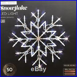 New Christmas Led Snow Flake Cool White Window Lights