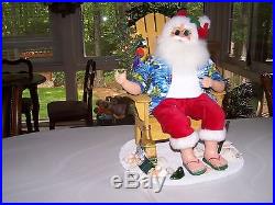 New Frontgate Margaritaville Santa On The Beach With Lighted Tree Retail $299