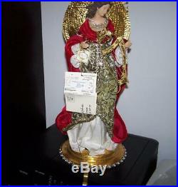 New Frontgate Mark Roberts Renaissance Angel With Harp Stocking Holder