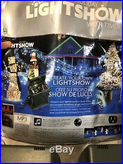 New Gemmy Holiday Light Show 2 Control Boxes Speakers 19496 Christmas Display