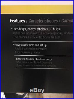 New Gemmy Lightshow 4.3' Christmas Decor LED Lights Sparkle Snowflakes Peacock