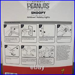 New Gemmy Peanuts Snoopy Skiing Airblown Lighted Inflatable 4.5ft Seasonal Decor New Gemmy Peanuts Snoopy Skiing Airblown Lighted Inflatable 4.5ft Seasonal Decor