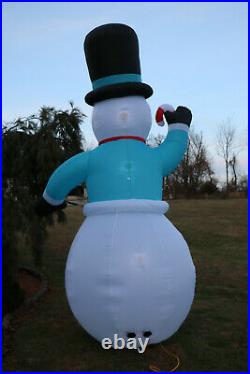 New Giant Airblown Inflatable 12' Snowman Gemmy Christmas Yard Frosty Blow Up