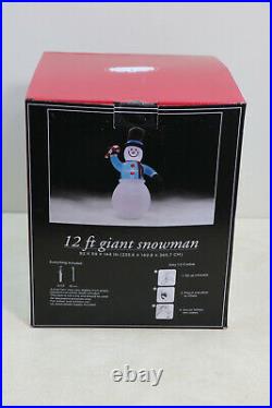 New Giant Airblown Inflatable 12' Snowman Gemmy Christmas Yard Frosty Blow Up