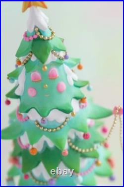 New! GlitterVille Pinesy On Pointe Christmas Tree Figurine