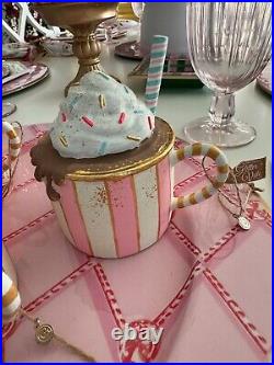New Glitterville Hot Cocoa Ornament 4 Assorted Colors Sold as Complete Set