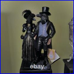 New HALLOWS EVE 20 Victorian Raven Couple Viral Halloween 2026 Decor NWT New HALLOWS EVE 20 Victorian Raven Couple Viral Halloween 2026 Decor NWT